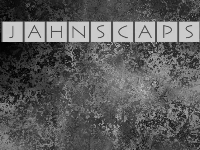 JahnsCaps Font examples