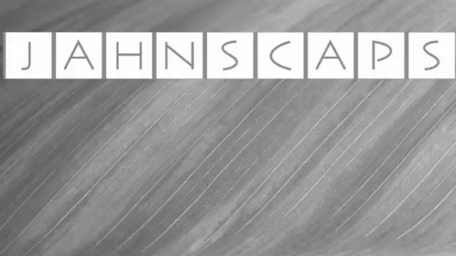 JahnsCaps Font examples