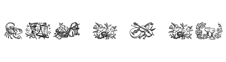 Jahreskreis  Frei Schriftart Herunterladen