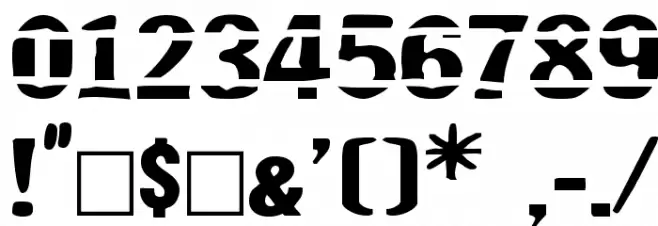 Jailbird Font OTHER CHARS