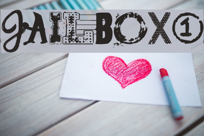 Jailbox1 Font examples