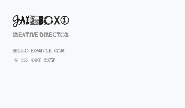 Jailbox1 Business Card