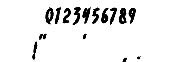 Jailbreak-Regular Font OTHER CHARS