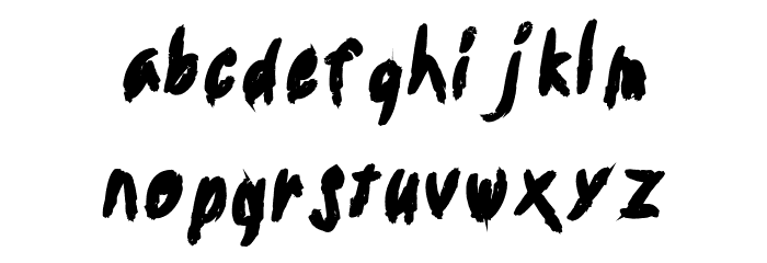 Jailbreak-Regular Font LOWERCASE