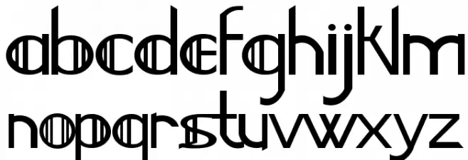 Jailed Celts Schriftart Kleinbuchstaben