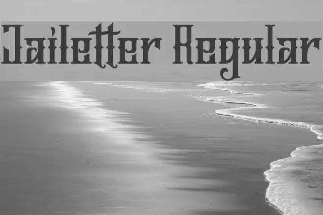 Jailetter Regular Font examples