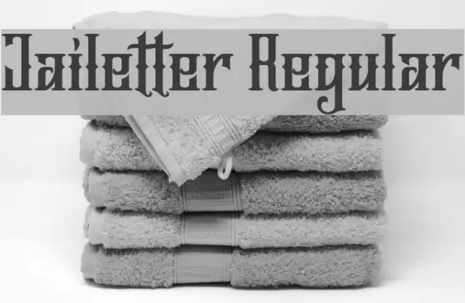 Jailetter Regular Font examples