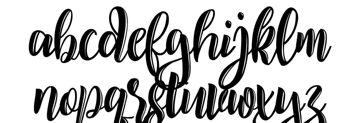 Jaillemon Demo Font LOWERCASE