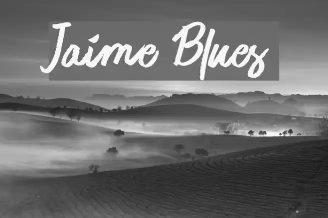 Jaime Blues Font examples