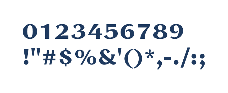 Jaina Sans Bold Other Characters