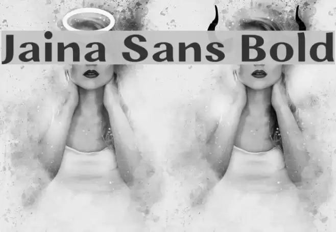 Jaina Sans Bold Font examples