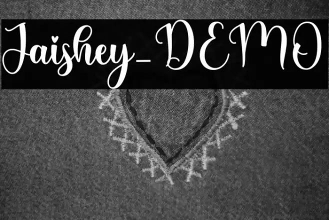 Jaishey_DEMO Font examples