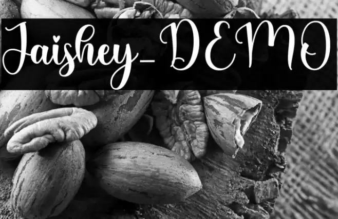 Jaishey_DEMO Font examples