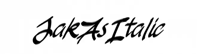 JakAs Italic  Frei Schriftart Herunterladen