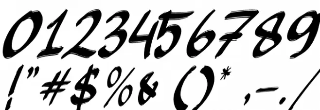 JakAs Italic Font OTHER CHARS