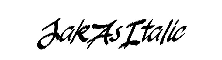 JakAs Italic  font caratteri gratis
