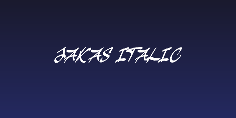 JakAs Italic Social Header