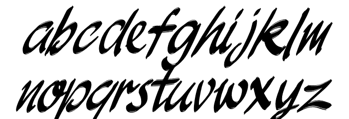 JakAs Italic Шрифта строчной