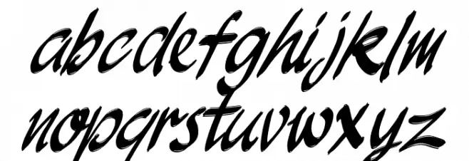 JakAs Italic फ़ॉन्ट लोअरकेस