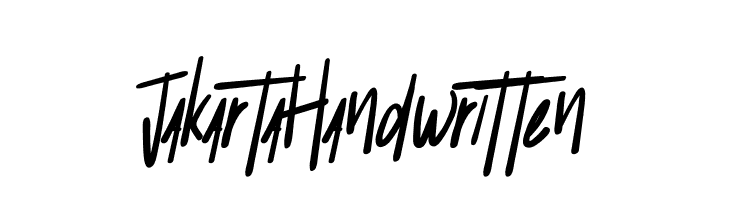 Jakarta Handwritten  Скачать бесплатные шрифты