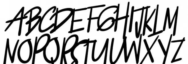 Jakarta Handwritten Шрифта ВЕРХНИЙ