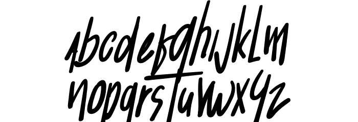 Jakarta Handwritten Font LOWERCASE