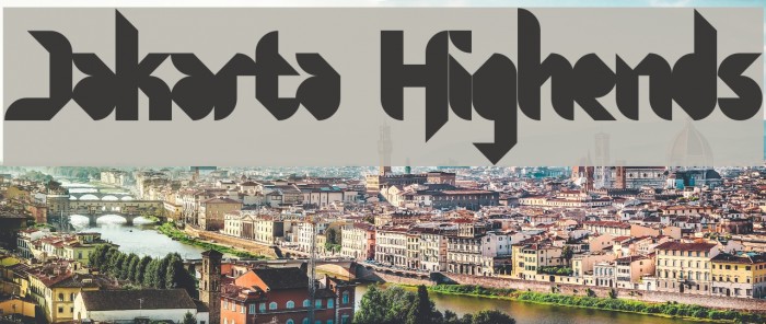 Jakarta Highends Font examples