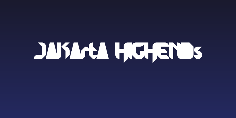 Jakarta Highends Social Header