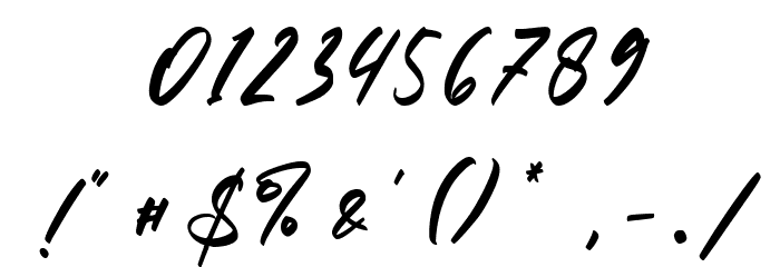 Jakarta Night - Free Personal Font OTHER CHARS