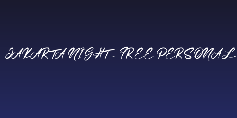 Jakarta Night - Free Personal Social Header