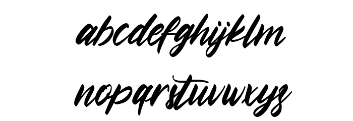 Jakarta Night - Free Personal Font LOWERCASE