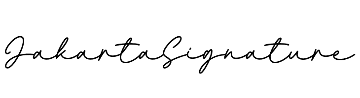 Jakarta Signature  font caratteri gratis