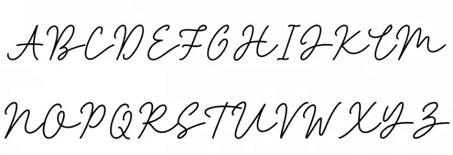 Jakarta Signature خط أحرف كبيرة