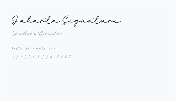 Jakarta Signature Business Card