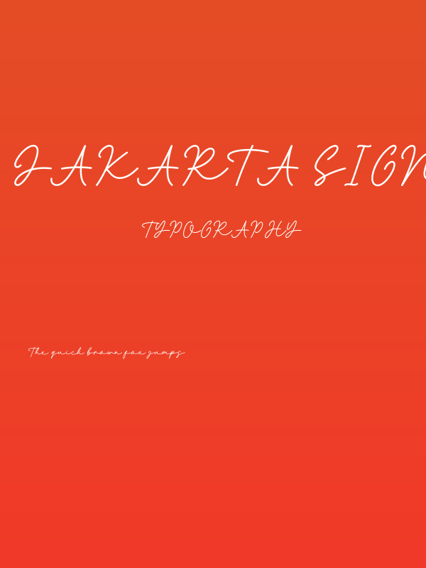 Jakarta Signature Poster