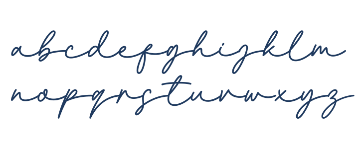 Jakarta Signature Lowercase