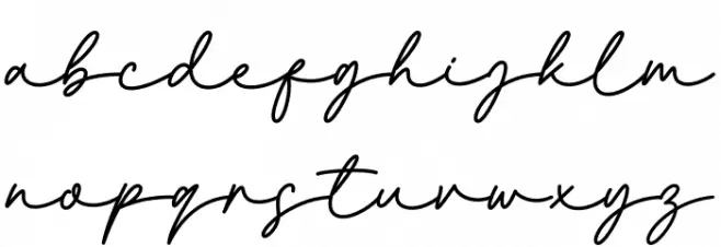 Jakarta Signature फ़ॉन्ट लोअरकेस