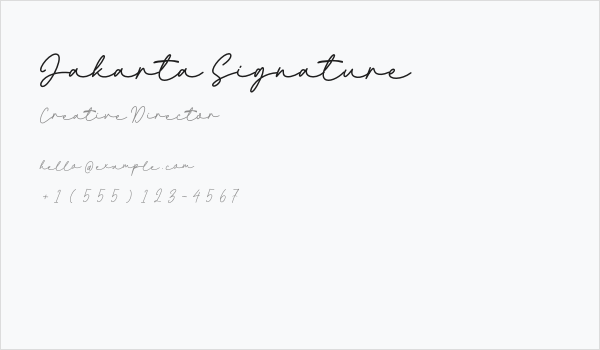 Jakarta Signature Business Card