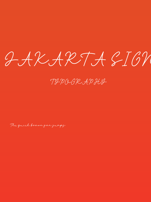 Jakarta Signature Poster