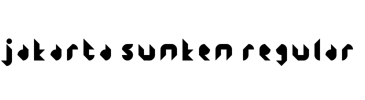 Jakarta Sunken Regular  font caratteri gratis