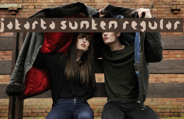 Jakarta Sunken Regular Font examples