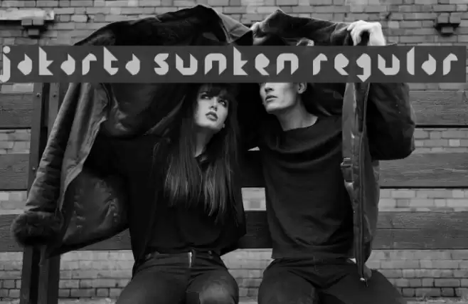 Jakarta Sunken Regular Font examples