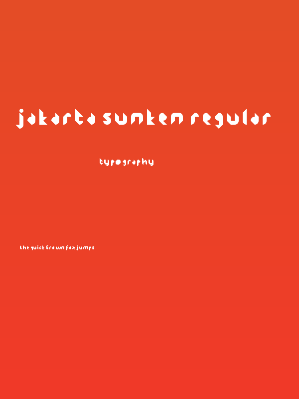 Jakarta Sunken Regular Poster