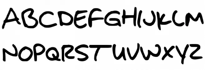 JakesHandwriting Polices MAJUSCULES