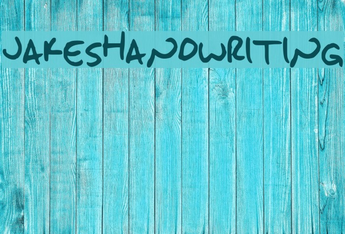 JakesHandwriting Font examples