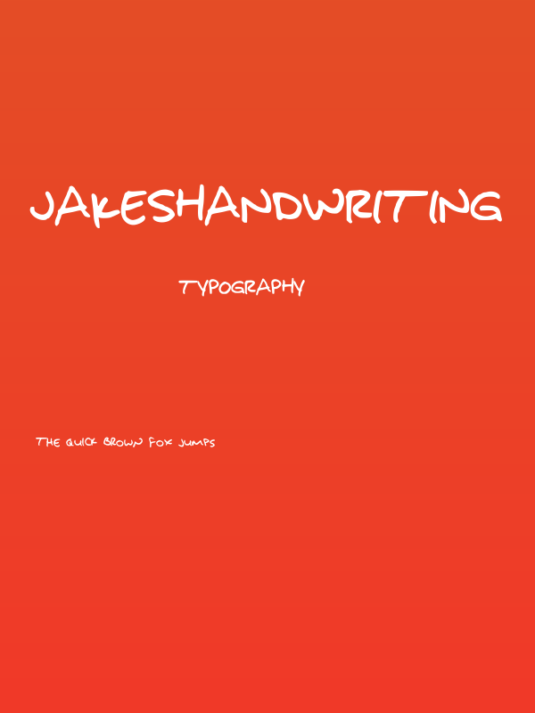 JakesHandwriting Poster