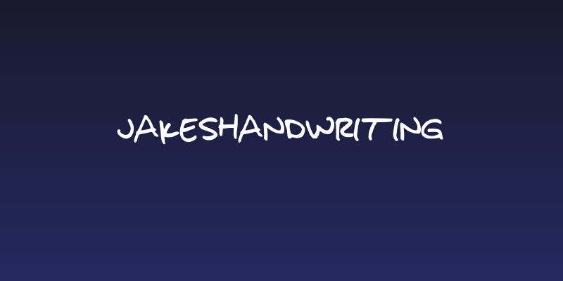 JakesHandwriting Social Header