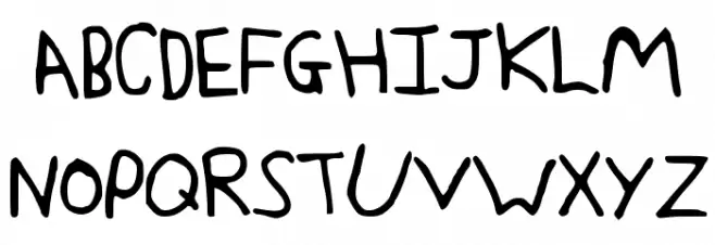 JakesWriting Шрифта ВЕРХНИЙ