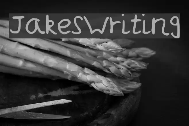 JakesWriting Font examples