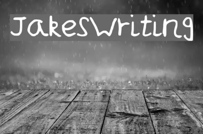 JakesWriting Font examples